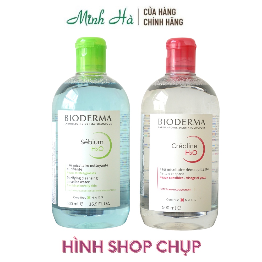 Nước tẩy trang Bioderma Pháp dành cho da dầu mụn và da nhạy cảm - Tem nhập khẩu chính hãng