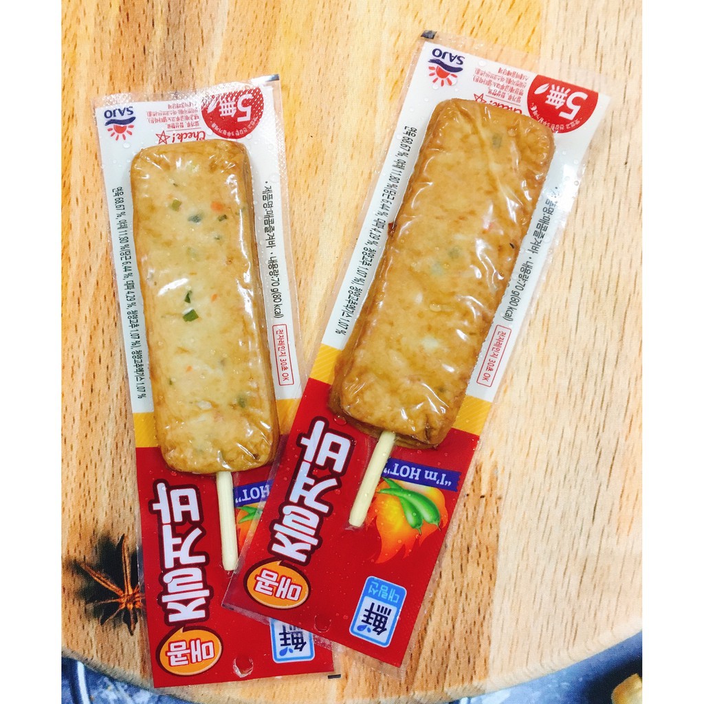 CHẢ CÁ QUE VỊ CAY SAJO HÀN QUỐC 70G