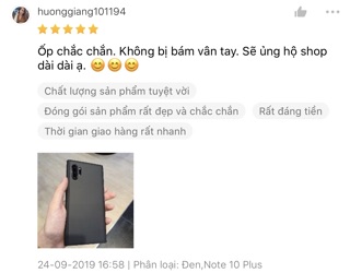 Ốp Lưng Likgus Samsung Note 10 Plus chống sốc lưng mờ