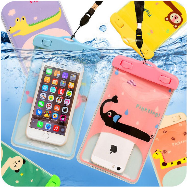 [HCM] Túi chống nước cho điện thoại hình thú dễ thương (Nhiều Mẫu)