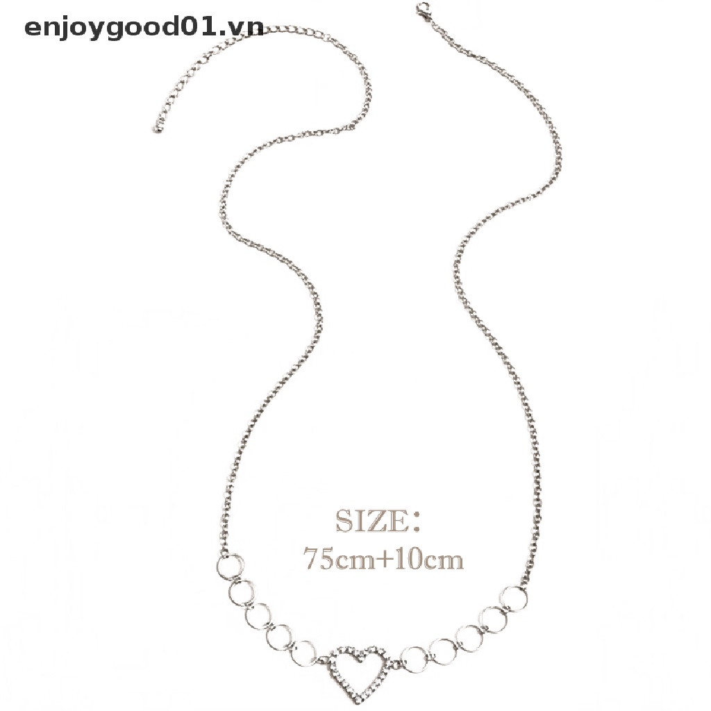 Thắt Lưng Mặt Trái Tim Đính Đá Thời Trang Cho Nữ