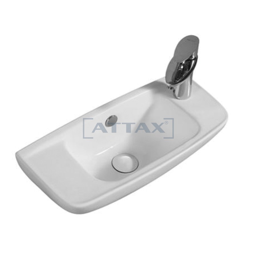 Lavabo treo tường nhỏ gọn BW-01 kèm theo vòi lavabo lạnh  và Bộ xả