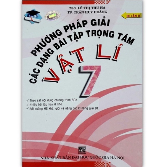 Sách Phương Pháp Giải Các Dạng Bài Tập Trọng Tâm Vật Lí Lớp 7