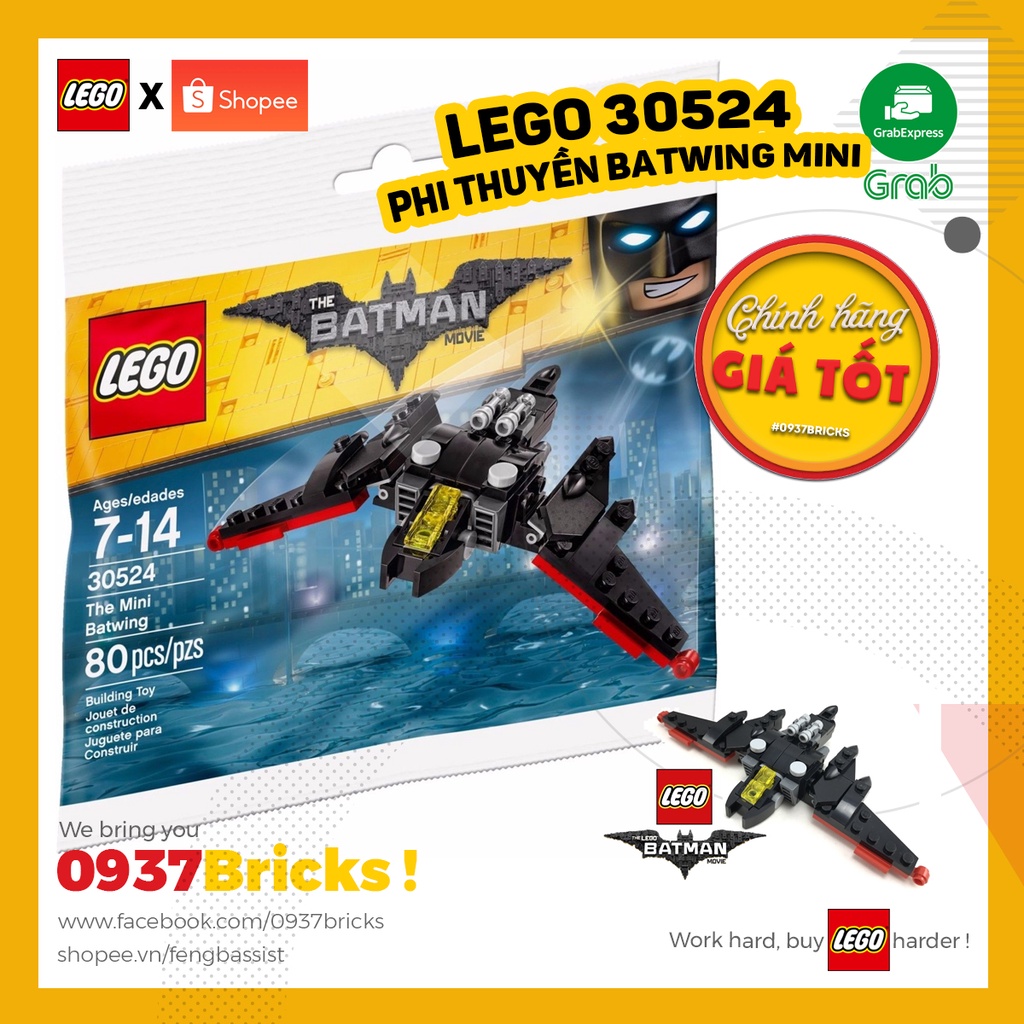 HỎA TỐC] LEGO 30524 POLYBAGS PHI THUYỀN MINI BATWING CỦA NGƯỜI DƠI  0937BRICKS | Shopee Việt Nam