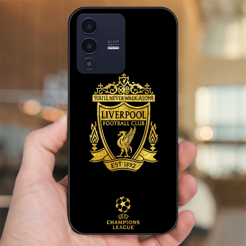 Ốp lưng Vivo V23 5G viền đen in hình Liverpool FC