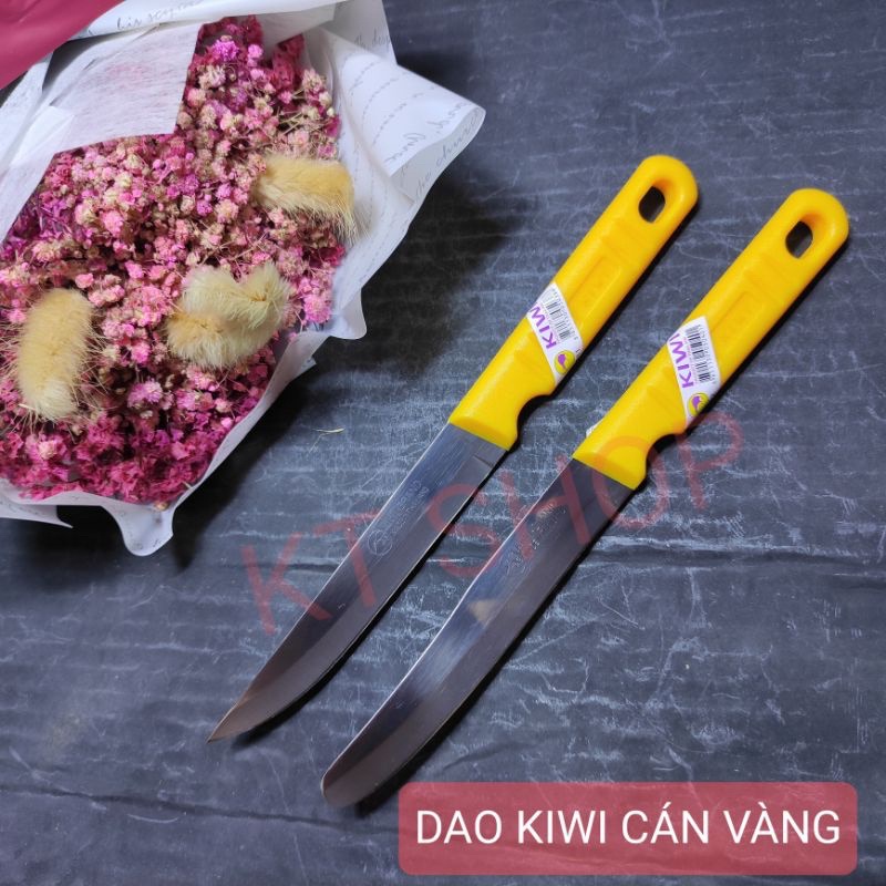 Dao Kiwi cán nhựa vàng 21cm