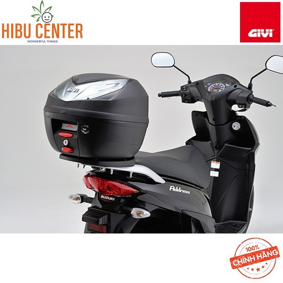 Thùng GIVI E250N/ E250N2 WILDCAT Phản Quang Đỏ/ Xám Khói 25 Lít Khóa Monolock Hàng Chính Hãng – HBCENTER