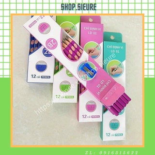 Hộp 12 cây bút chì định vị kèm gọt chì
