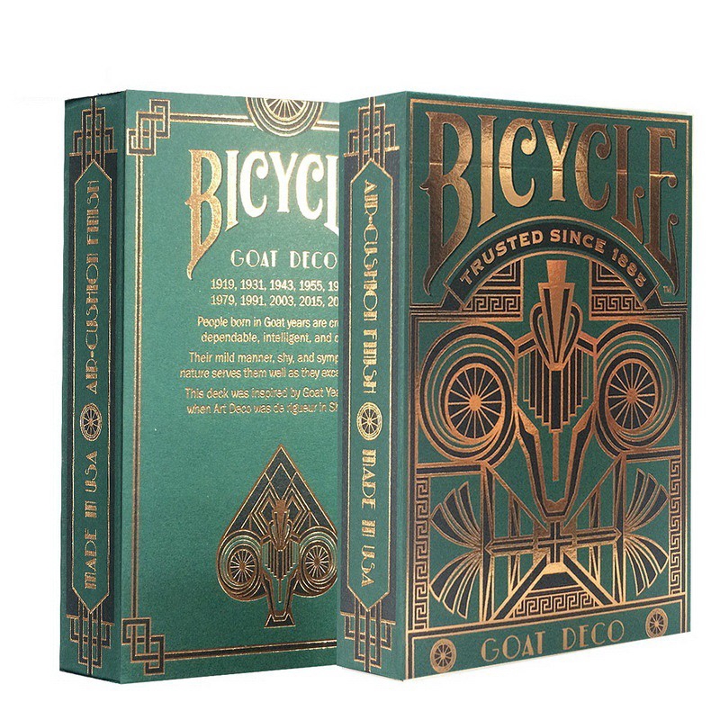 Bộ Bài Bicycle Goat Deco Playing Cards, Thẻ Sưu Tập USPCC, Trò Chơi Thẻ Ma Thuật, Đạo Cụ Ảo Thuật Cho Nhà Ảo Thuật