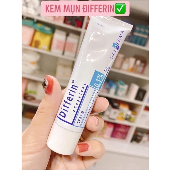 Freeship Kem giảm mụn Differin Cream 0.1% Adapalene 30g | BigBuy360 - bigbuy360.vn