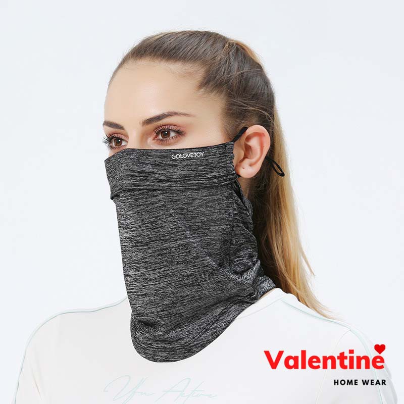 Khẩu trang chống nắng nam nữ nhiều màu trùm cổ vai , chống tia UV UPF50+ chất cotton lụa  mã VAK0148 | BigBuy360 - bigbuy360.vn