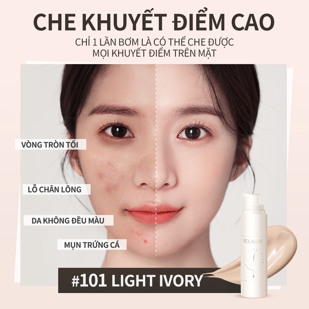 Kem nền FOCALLURE chống thấm nước và lâu trôi cao cấp
