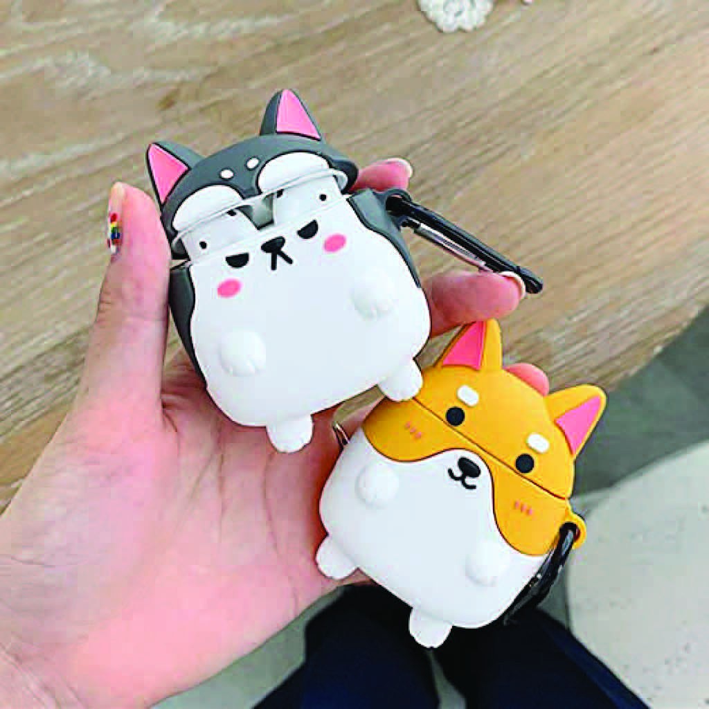 Airpods Case CHÓ HUSKY - CORGI Case Tai Nghe Không Dây Airpods 1/2/i12 - MOBILE89