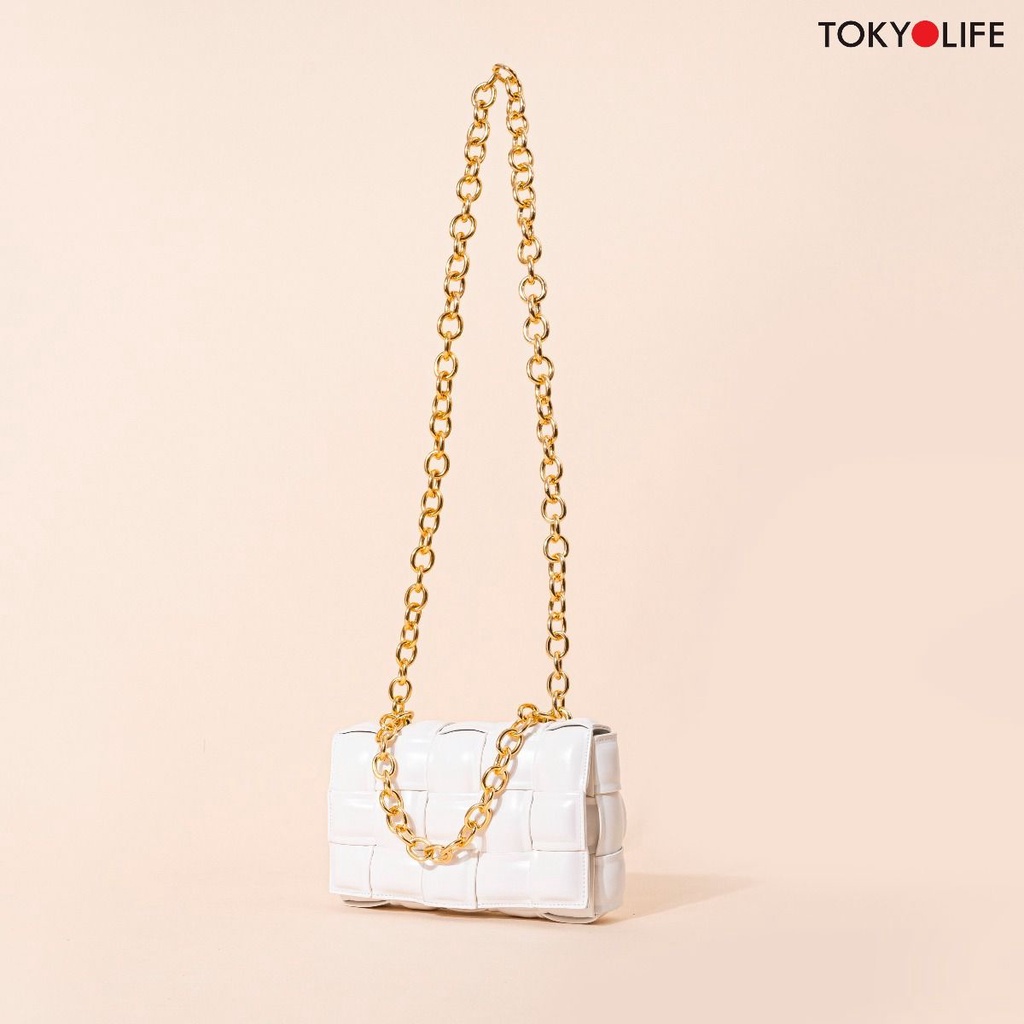 Túi xách nữ đẹp đeo chéo nữ thời trang công sở cao cấp da PU TOKYOLIFE E9BAG306I