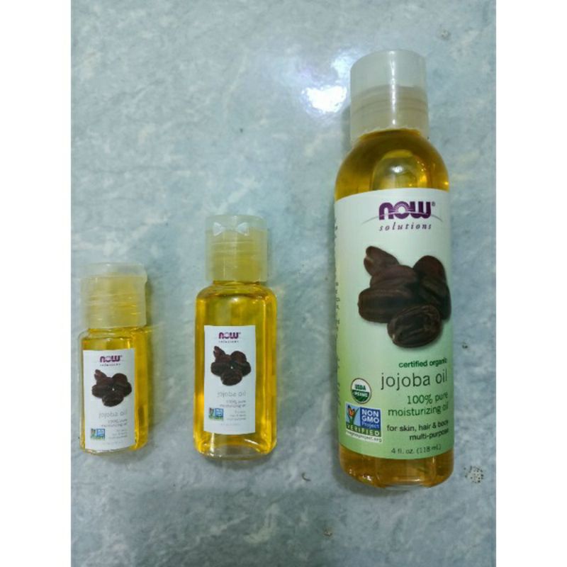 [8/2023] Dầu hữu cơ dưỡng da, mượt tóc Now Solution Organic Jojoba Oil 15ml- 118ml