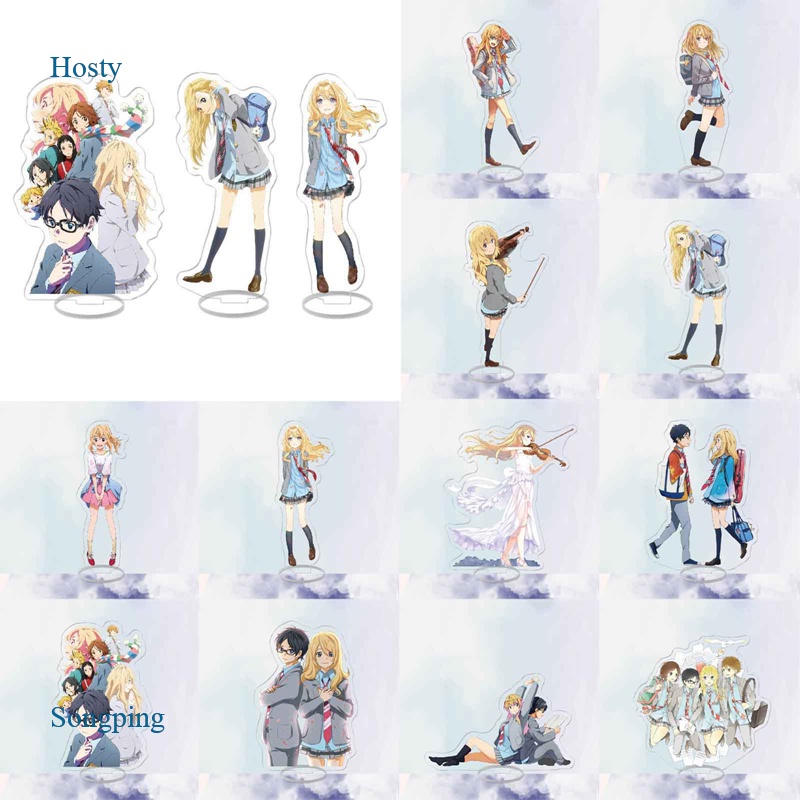 Mô Hình Nhân Vật Songping Hosty Anime Your Lie In April Bằng Acrylic Để Bàn Trang Trí