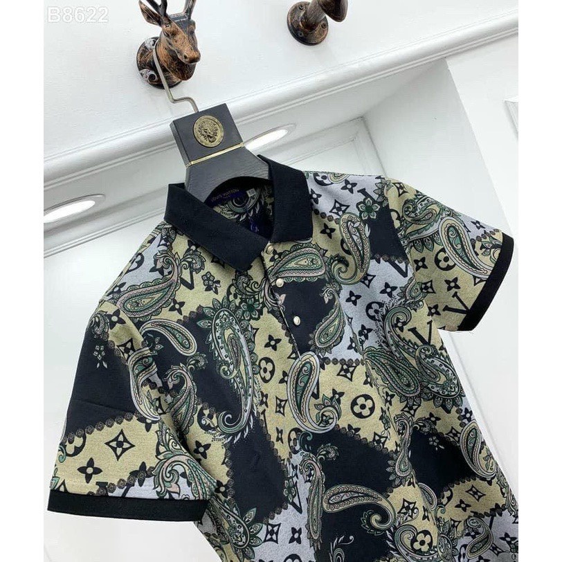Áo polo nam ngắn tay cổ bẻ in hoạ tiết , áo polo chất chuẩn đẹp hot trend hàng shop