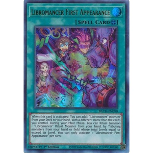 Thẻ bài Yugioh - TCG - Libromancer First Appearance / BACH-EN090'