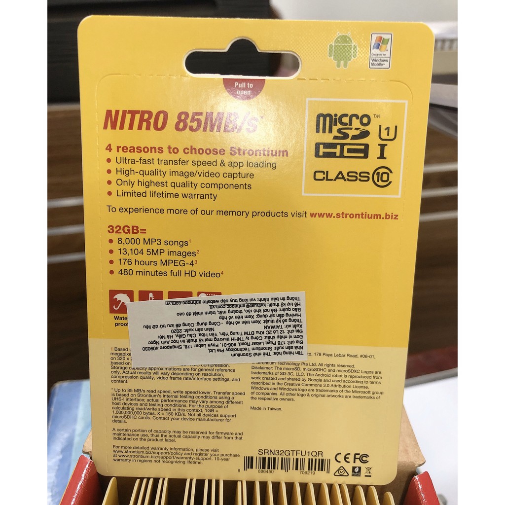 Thẻ nhớ SD Strontium 32GB chính hãng bản Nitro | BigBuy360 - bigbuy360.vn
