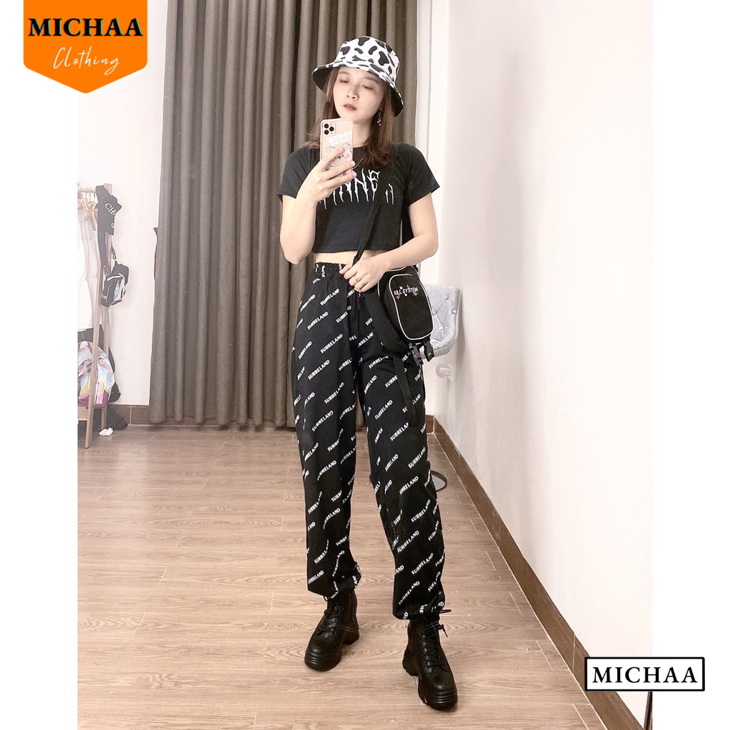 Áo Croptop Nữ Cổ Tròn Tay Ngắn SINNER Đẹp Ôm Body, Áo Thun Croptop Kiểu Sexy Chất Thun Borip - MICHAA CR67