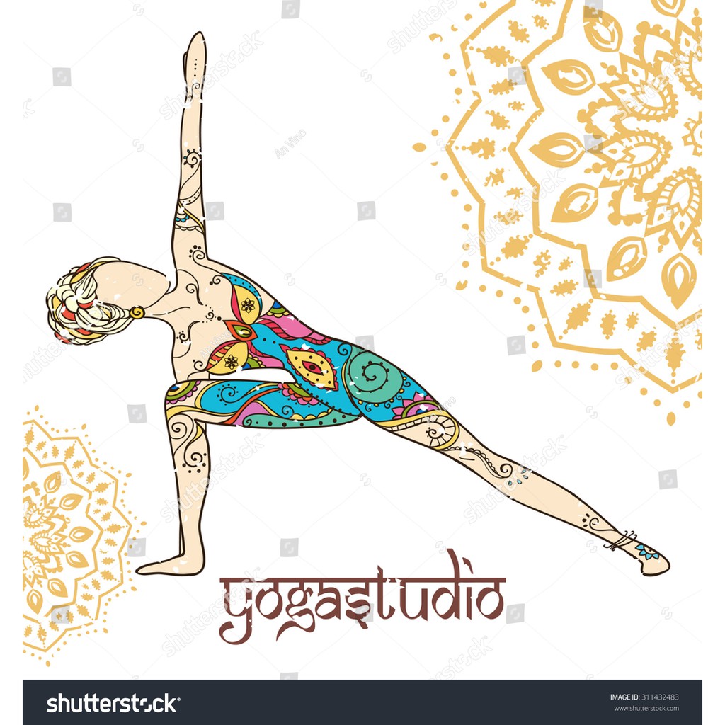 Tranh lụa 3d trang trí chủ đề Yoga Thước 1,5m x 2m YOGA 10