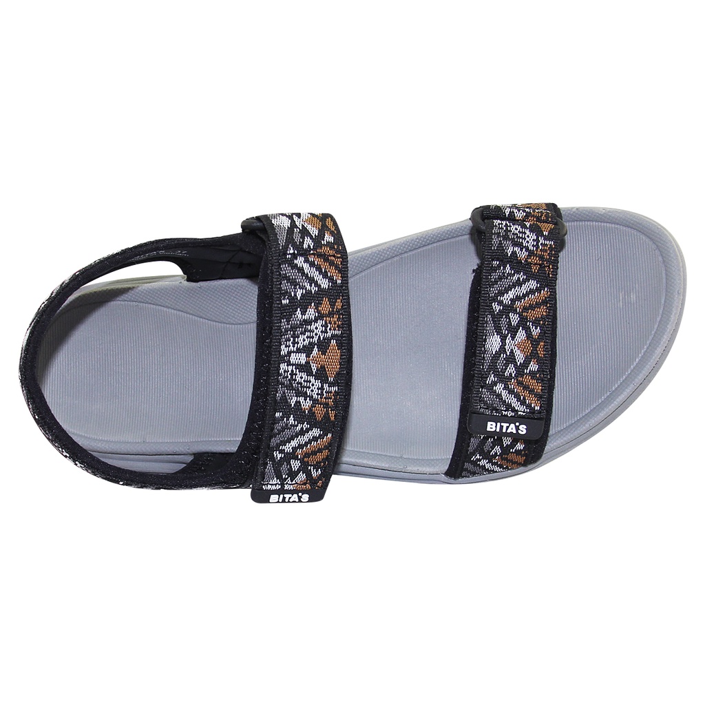 Sandal đế bằng nữ Bita's SYN.252 (Đen + Navy)