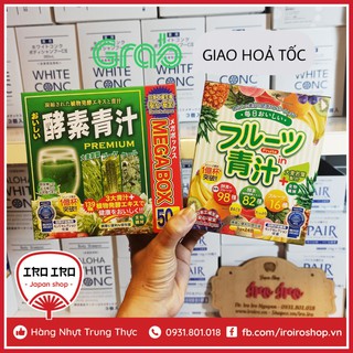 Bột lúa mạch non và hoa quả Nhật Bản