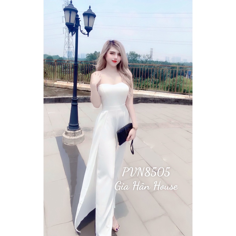 Bộ Jumsuit vạt liền thả trái