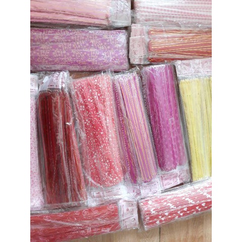 Tệp 10 chiếc nơ rút 1.2cm nơ buộc quà gói quà