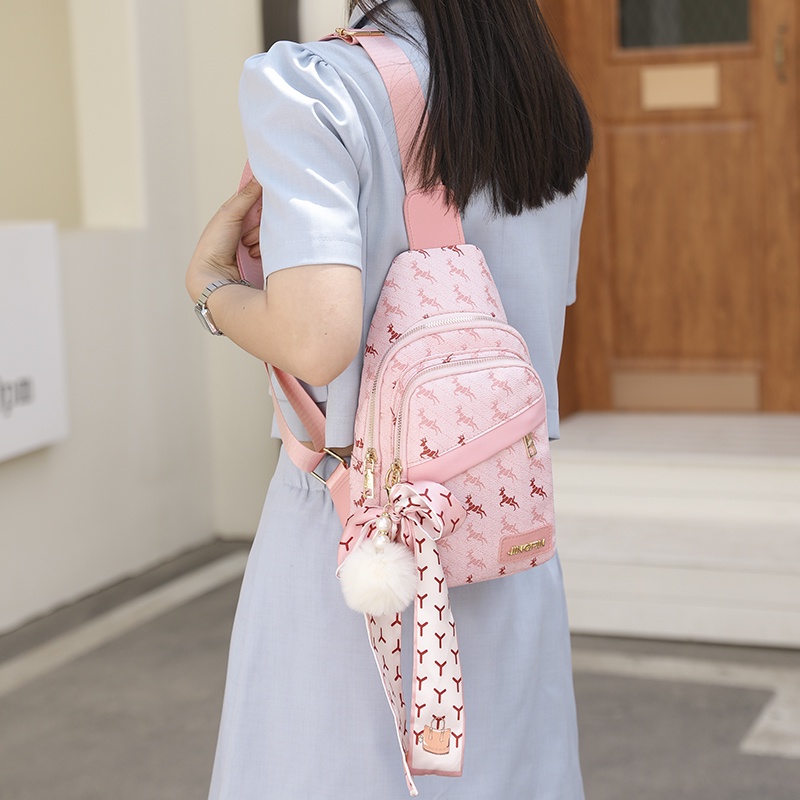 Túi Đeo Trước Ngực Đa Chức Năng Sức Chứa Lớn Phong Cách Ngọt Ngào Mẫu Mới Cho Nữ