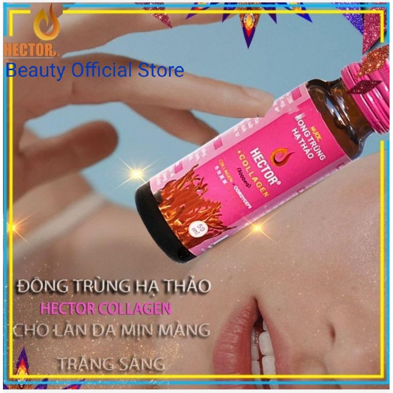 Nước Uống Đông trùng hạ thảo Hector Collagen Combo 2 Hộp 20 Chai