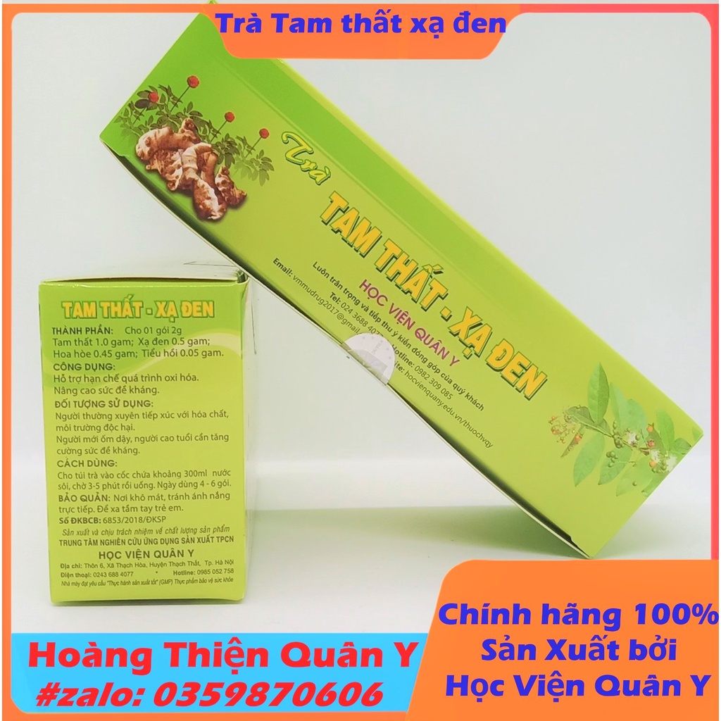 Trà Tam Thất Xạ Đen - Học Viện Quân Y