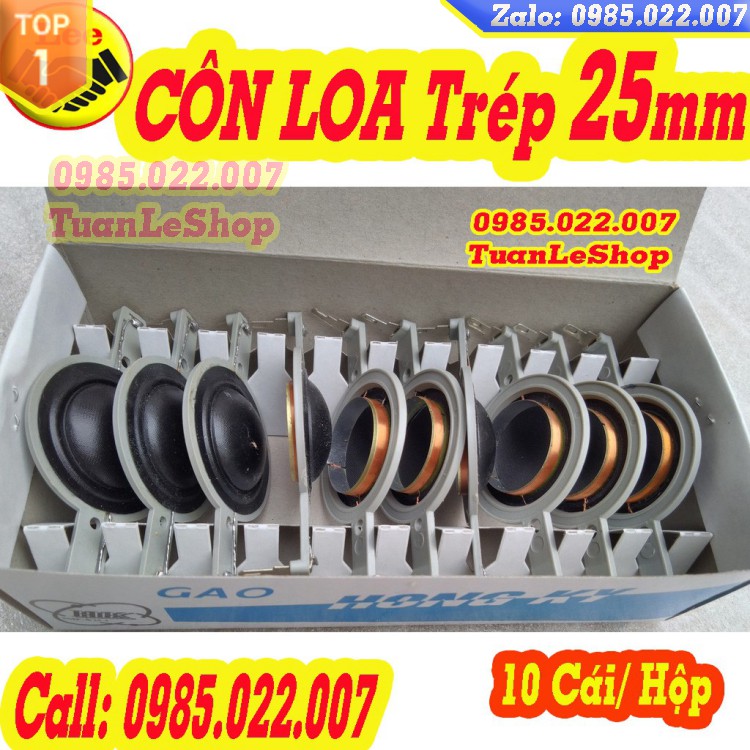 CÔN LOA - COIL LOA TREP 25MM MÀU ĐEN MÀNG LỤA
