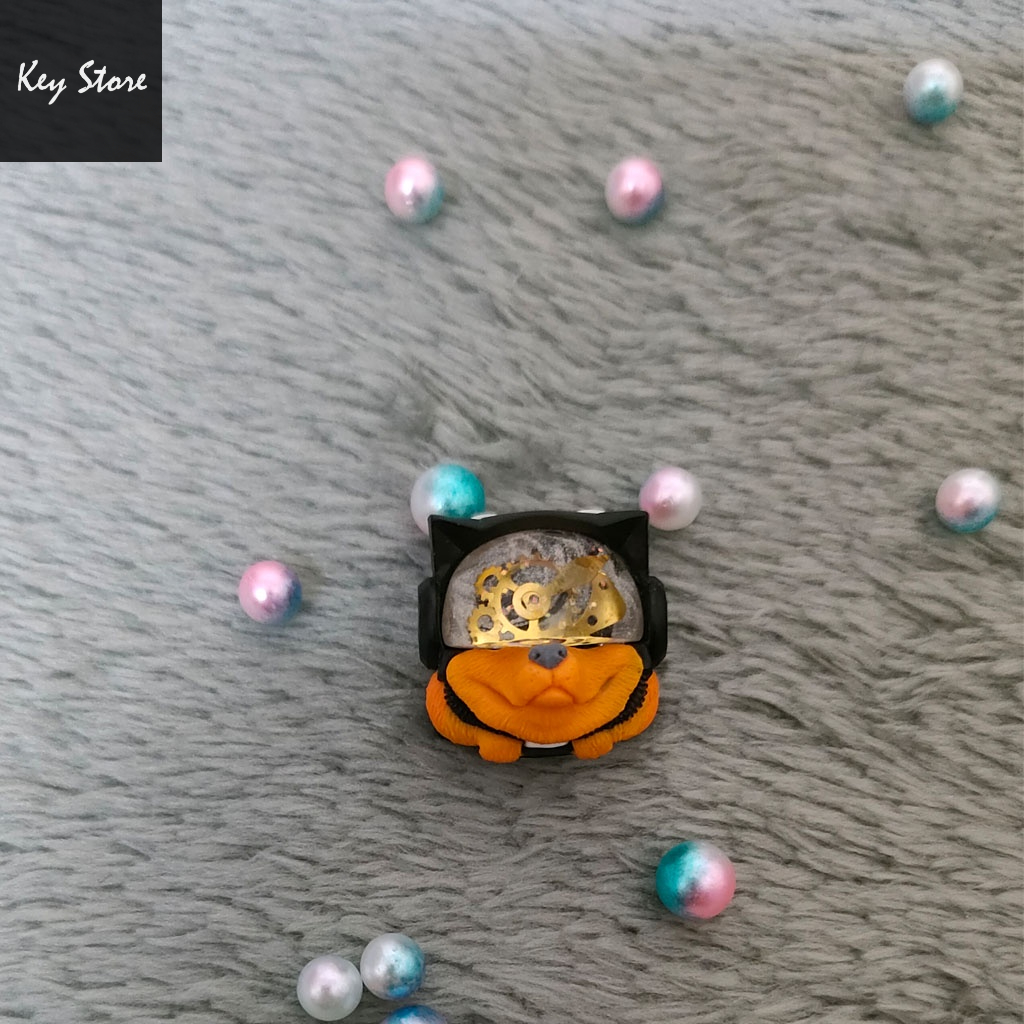 Nút bàn phím cơ artisan keycap sirius cam kính steampunk