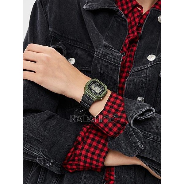 Đồng Hồ Nam Casio Dây Nhựa Trẻ Trung W-218H-3AVDF Chính Hãng