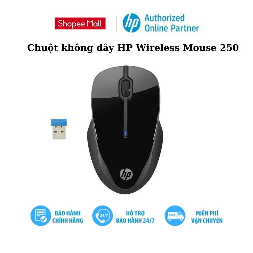 Chuột không dây HP Wireless Mouse 250 - Bảo hành 12 tháng chính hãng