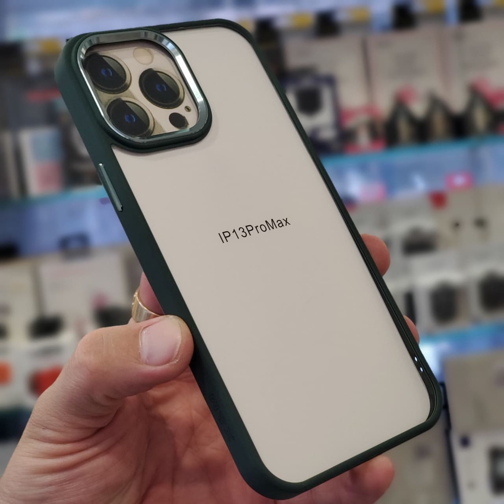Ốp lưng hãng X&M Lưng trong viền màu vành camera nhôm siêu đẹp cho iPhone 12 pro max/13/13 Pro/13 Pro max