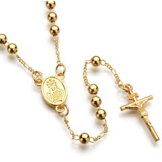 Vòng cổ mạ vàng 18k mặt hình thánh giá 