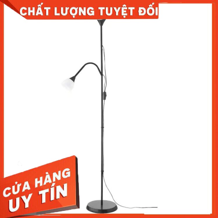 [ Hàng Chính Hãng ] Đèn cây 2 bóng Not Ikea 28 x 27 x 175 cm (Trắng - Đen)