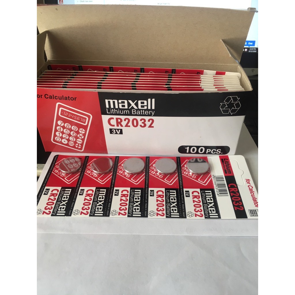 Pin Maxell CR2032 - 2032 Lithium 3v - Pin Cmos Cho Laptop Chính Hãng Giá Rẻ
