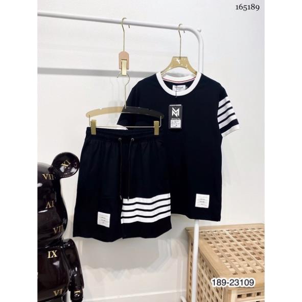 Bộ Nam Thom Browne Viền Kẻ Cao Cấp - Bộ Nam Đơn Giản