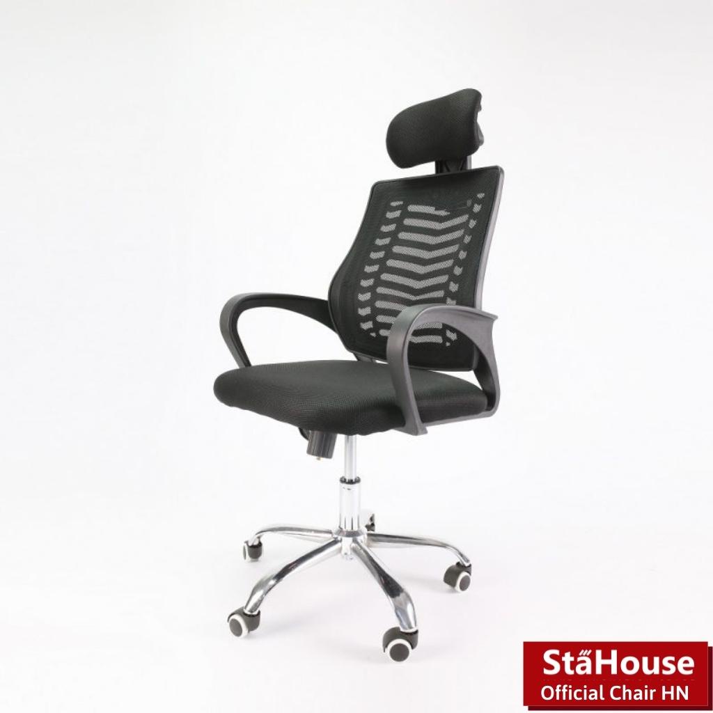 Ghế Văn Phòng GVP410 Stahouse Ngả Lưng Tựa Đầu Chân Xoay Stahouse Official Chair HN, Ghế Làm Việc Tại Nhà