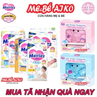 [Tặng Quà] Tã Merries Đủ Size M, L, XL size L - 54 miếng (Cho bé dưới 9-14 kg)