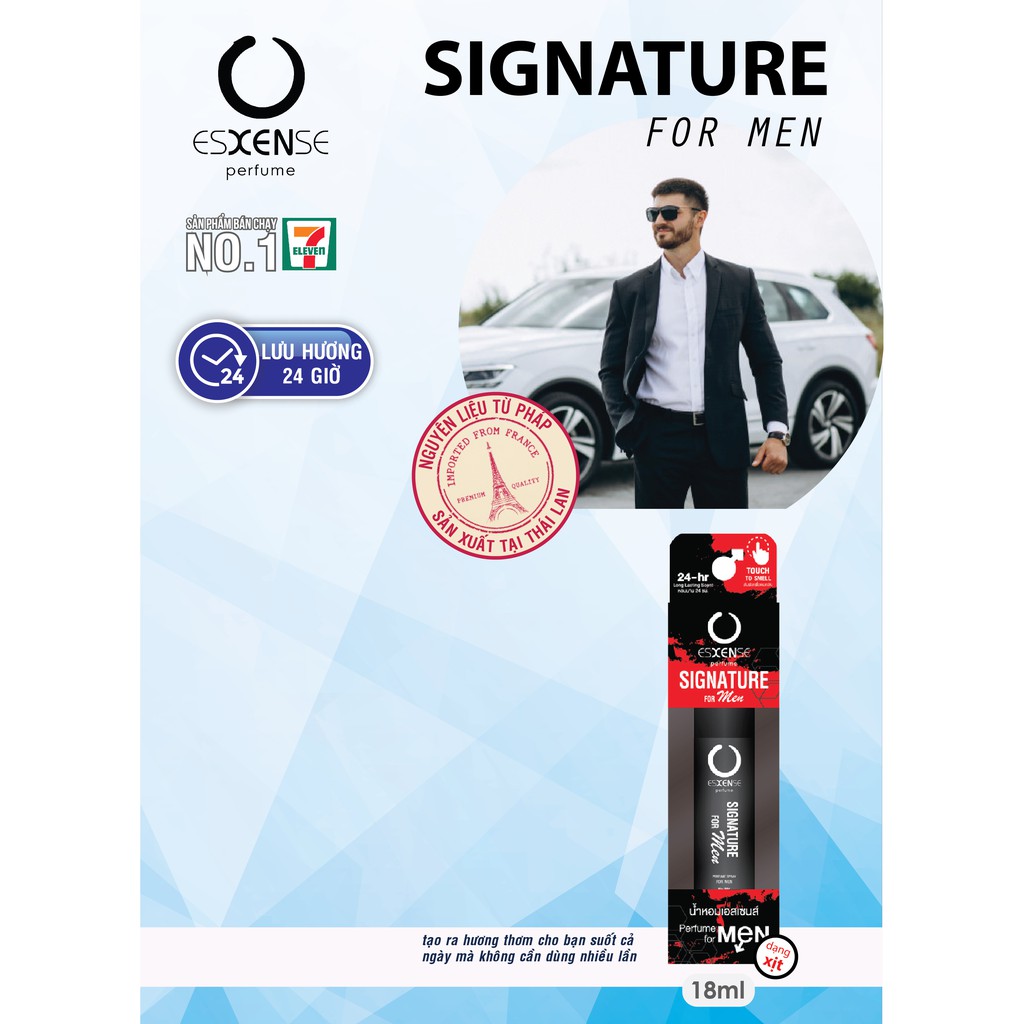 Nước Hoa Nam 24H Esxense Perfume Signature For Men No. 301 18ml | BigBuy360 - bigbuy360.vn