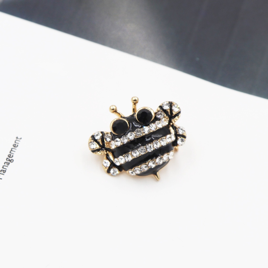 Trâm cài áo hình chú ong màu sắc retro thời trang cho nữ