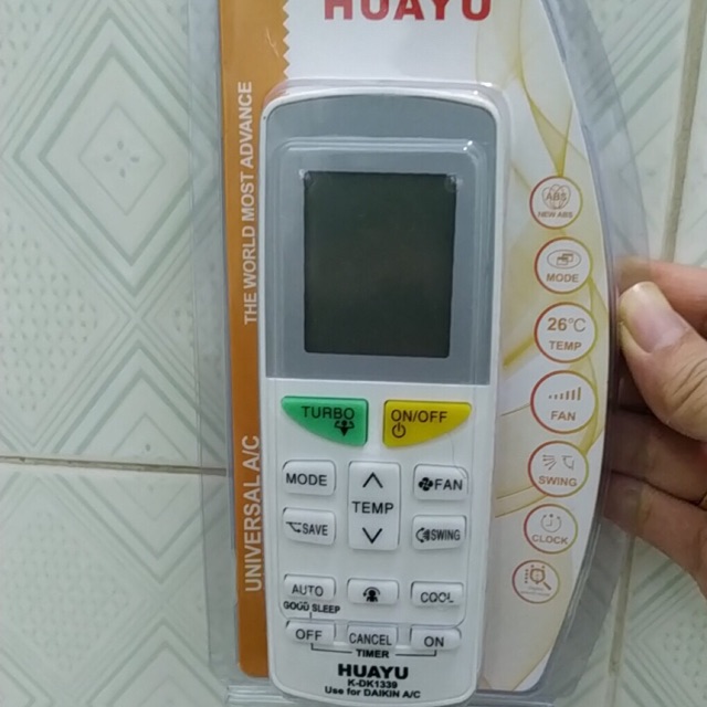 Remote máy lạnh Daikin hàng hộp Huayu