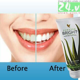 Combo 7 kem đánh răng FOREVER BRIGHIT lô hội (130g/tuýp)
