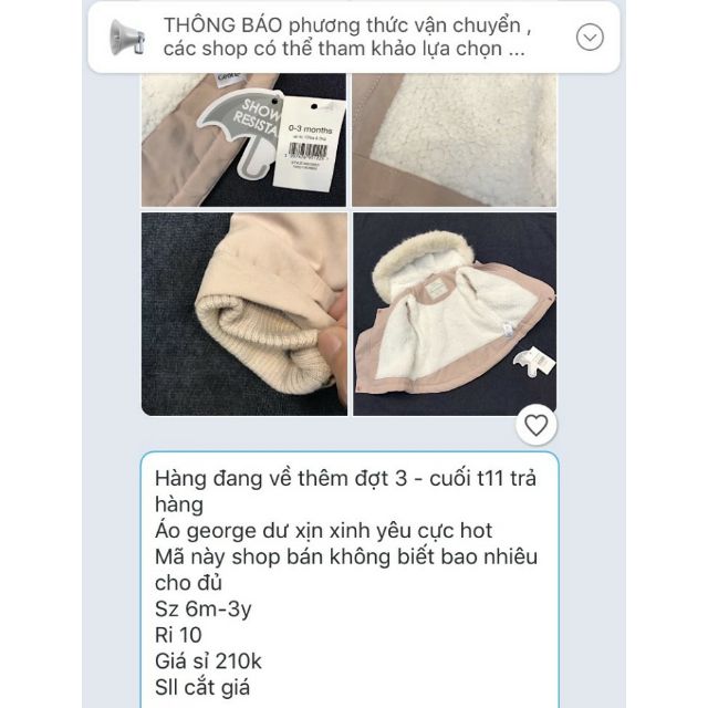 Áo khoác Geoger dư xịn