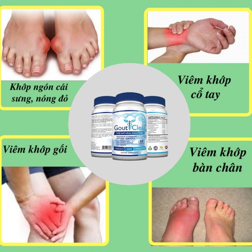 Viên uống Gout Clear 60 viên USA  hạn sử dụng  5/2026