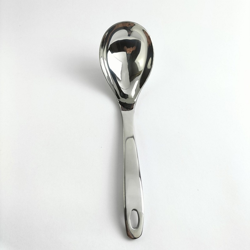 Muôi múc canh Stainless Steel, muỗng inox cán dày sáng bóng